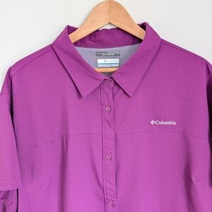 Columbia Omni-Shade Short Sleeved Shirt Womens 3X/3TF Outdoor Fishing Hiking